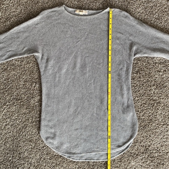 Michael Michael Kors Gray Waffle 3/4 Sleeve Thermal Style Shirt, Women’s S - Picture 6 of 14